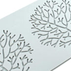 Silicone Lace Mold, Wedding Cake Lace Mat, Coral Cake Decorating Mold Flower Fondant Impression Mats for Edible Lace Fondant Mold, Sugar-Lace Cupcake Mat Tools (B_10.6x5.4x0.12inch)