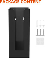 Richboom Acrylic Coffee Cup and Lid Storage Organizer Holder, 1 Compartment, Black