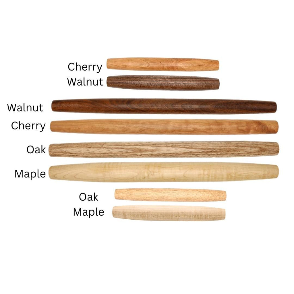Handmade French Rolling Pin. Tapered Rolling Pin. Wooden Rolling Pin. Handmade In Kentucky. (Maple, Set (12 Inch & 20 Inch))