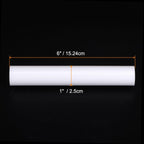 HARFINGTON Acrylic Clay Roller 6 Inch x 1 Inch Solid Non-Stick Plastic Round Tube Roller Polymer Clay Rod Fondant Rolling Pin for Shaping, Sculpting, Modeling DIY Crafts, White