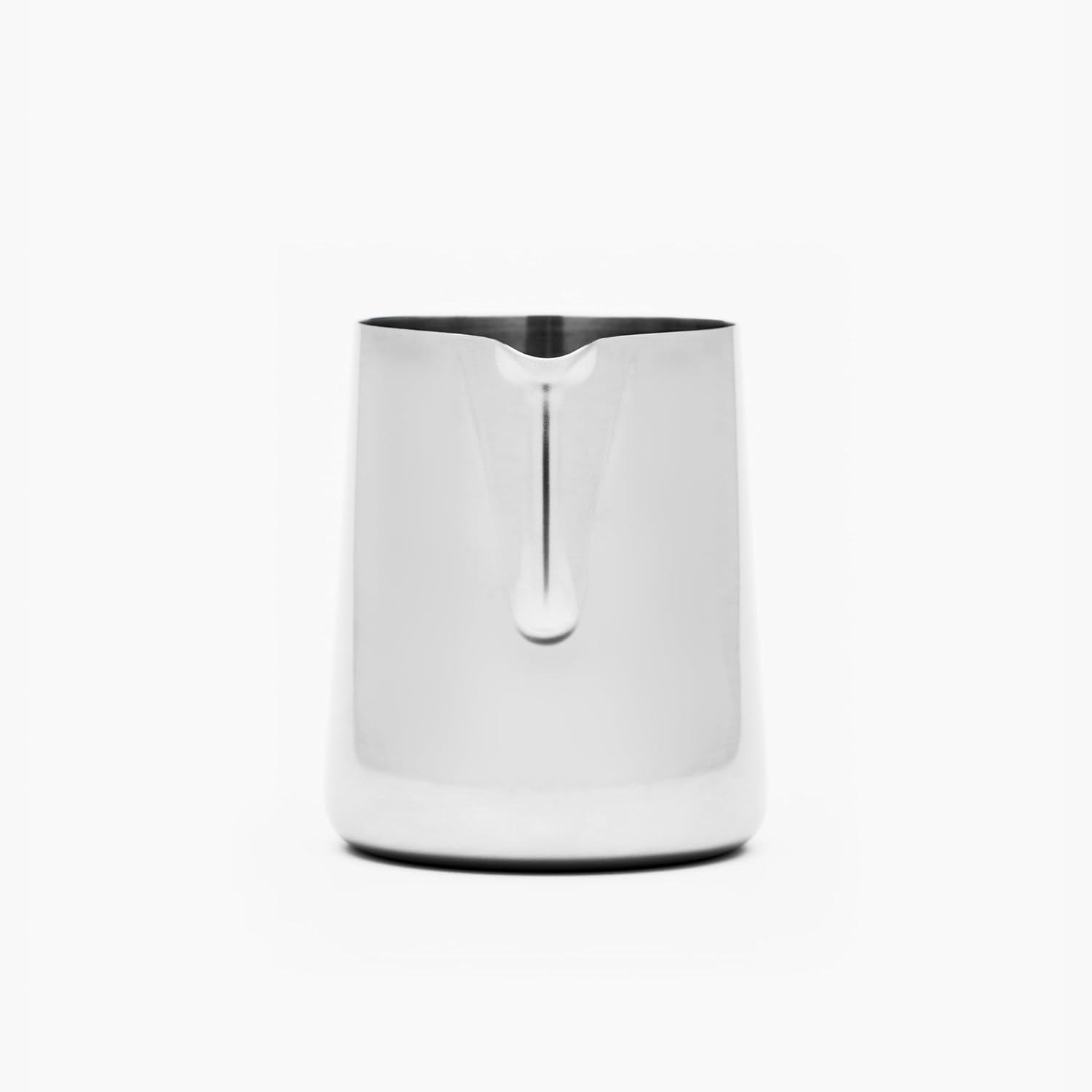 Milk Pitcher – 400ml Polished Stainless Steel, Precision Spout & Handle Alignment, Internal Measurement Markings, Premium 304 Stainless Steel Milk Steaming Pitcher for Latte Art