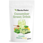 Green Drink Powder Cucumber Cilantro Honey Refresher Natural Superfood 12oz Great For Loaded Tea Bubble Tea