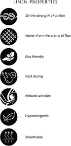 Solino Home Linen Bib Apron for Men & Women - Black and Cream Kitchen Apron with Front Pockets - Handcrafted from European Flax