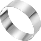 HARFINGTON Round Cake Ring 9 x 2.75 Inch Seamless Stainless Steel Pastry Mousse Dessert Ring Mirror Coating for Baking Cooking Making Tool