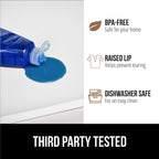 GORILLA GRIP Waterproof Silicone Under Sink Mat with Raised Lip for Kitchen and Bathroom, 31 x 22 in, Cabinet Shelf Liner Stay in Place Mats Dishwasher Safe Drawer Liner, Organizer Tray, White