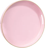 MAONAME 13" Round Tray, Pink Serving Tray with Handles, Modern Decorative Trays for Coffee Table, Plastic Ottoman Trays for Ottoman, Bathroom, Decor