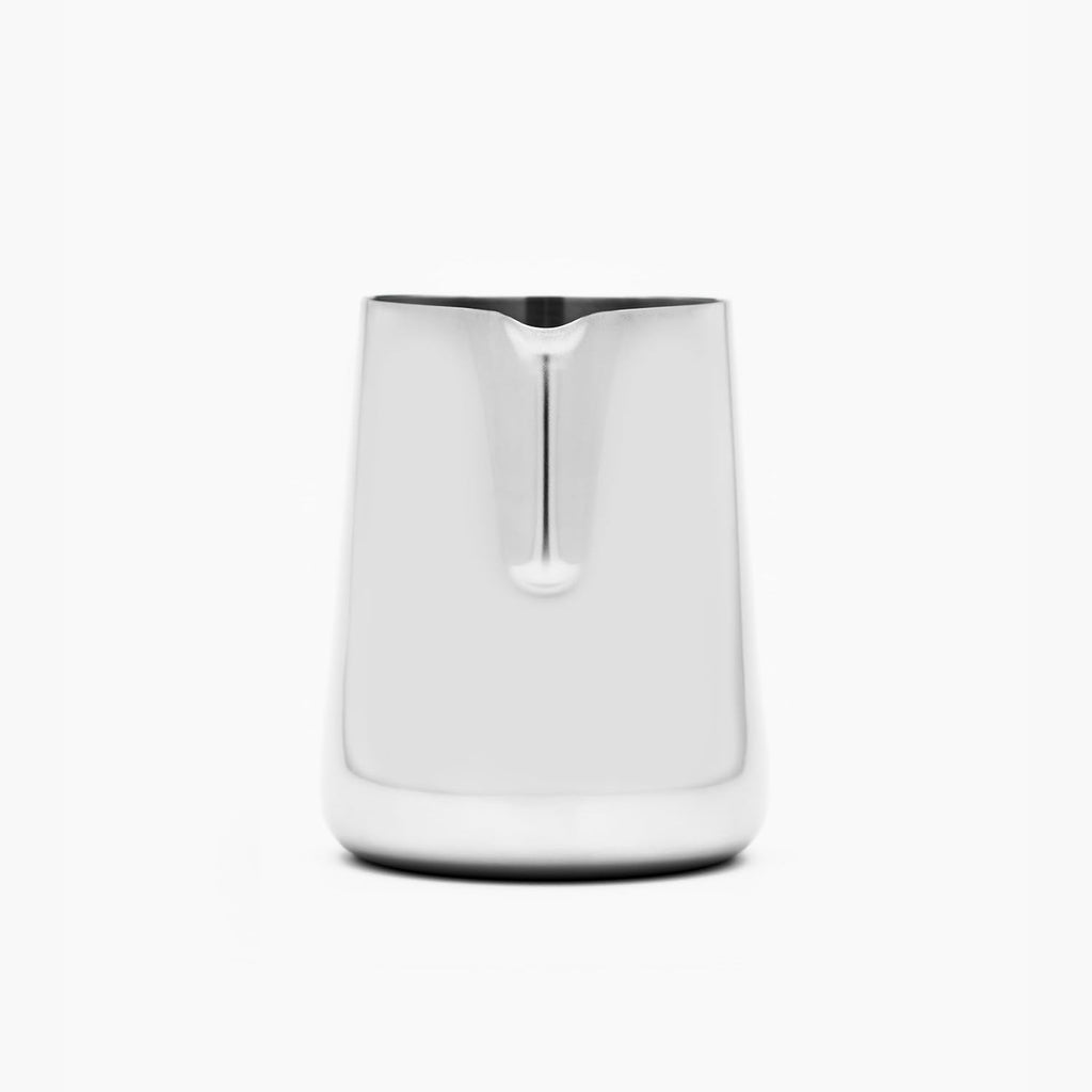 Milk Pitcher – 600ml Polished Stainless Steel, Precision Spout & Handle Alignment, Internal Measurement Markings, Premium 304 Stainless Steel Milk Steaming Pitcher for Latte Art