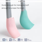 Mini Silicone Spatula Set of 5 - Heat Resistant & Nonstick Rubber Spatulas - Dishwasher Safe Kitchen Utensils for Cooking, Baking, Mixing