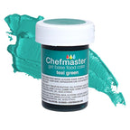 Chefmaster Teal Green Gel Food Coloring | Vibrant Color | Professional-Grade Dye for Icing, Frosting, Fondant | Baking & Decorating | Fade-Resistant | Easy-to-Use | Made in USA | 1 oz
