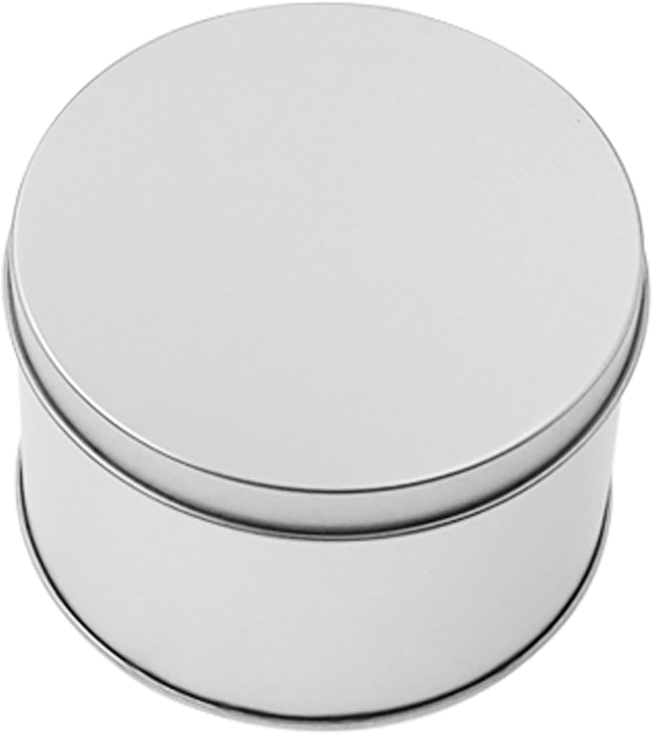 Metal Empty Boxes, Tin Boxes with Lid,Small Silver Tin Boxes,Stackable Organizer Containers,8PCS Storage Tin for Home Outdoor Active Storage Containers