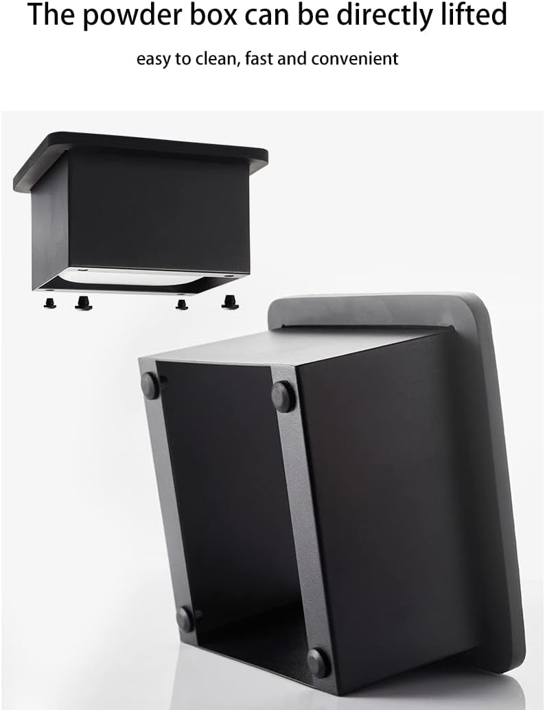 Coffee Knock Box, Stainless Steel Dump Bin Espresso Knock Box for Coffee Grounds with Removable Non-Slip Base Shock-Absorbent for Knocking Portafilter Filter Grinds (L)