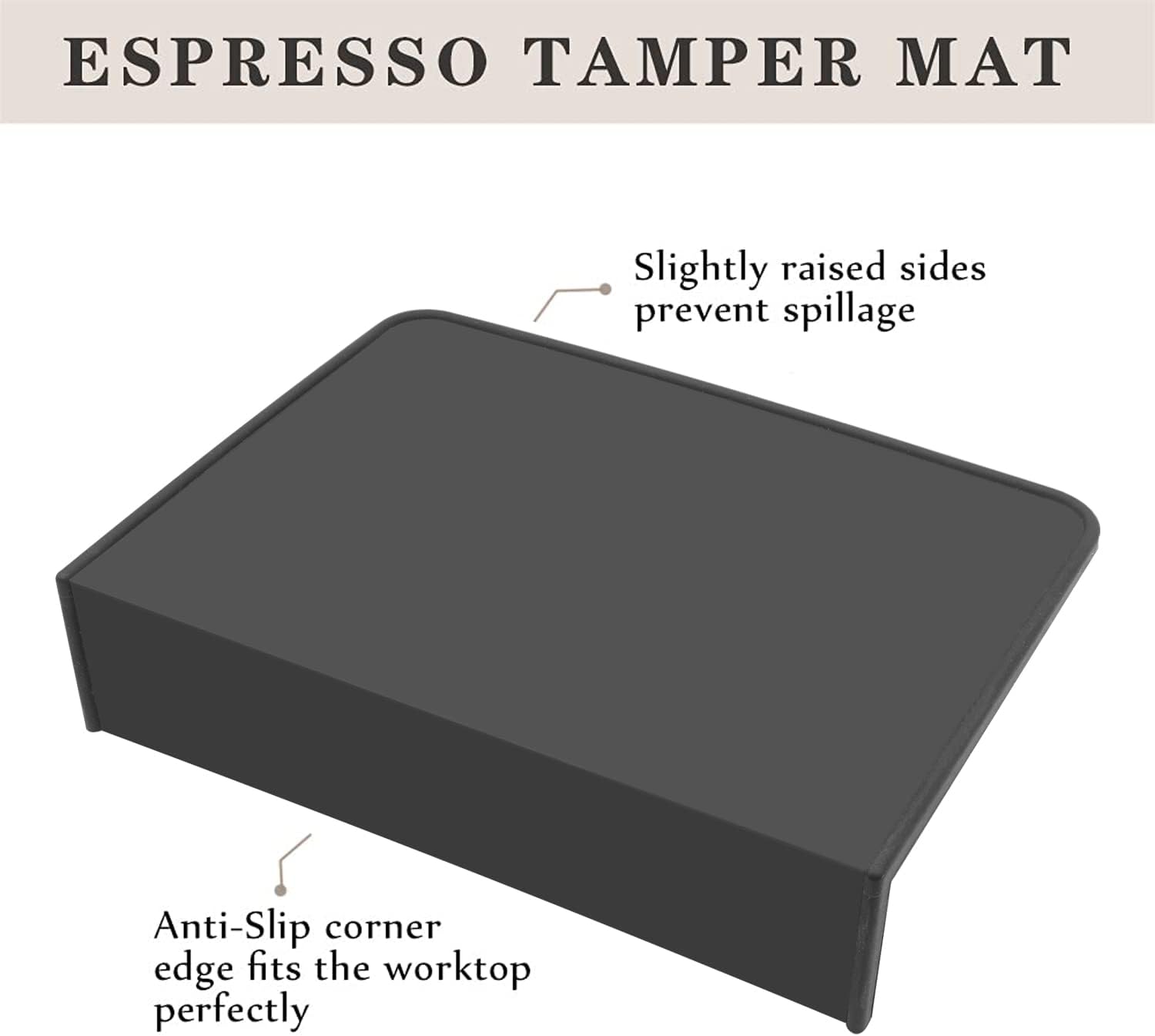 Thick Coffee Tamper Mat Silicone Tamp Station Espresso Tamping Mat Barista Portafilter Coffee Machines Accessory