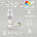 Bakell - White Tinker Dust (4g, 1x Mini Spray Pump) Edible Glitter for Food, Desserts, and Beverages!