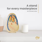 KINGDOM SOLUTIONS MADE IN USA 4-Pack Adjustable Acrylic Easels - Plate Stand - Sturdy Book Stand for Art, Pictures, Plates, Frames - Unique on the Market