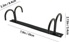 Mug Rack Under Cabinet 12 Mug Hooks Coffee Cup Holder Under Shelf Display Hanging Cups Organizer Hanger for Bar Kitchen Utensils - Black