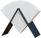 MIAO JIN Coffee Filter Paper Holder,Stainless Steel Coffee Paper Storage Container Dispenser Rack Coffee Filter Stand (Black)