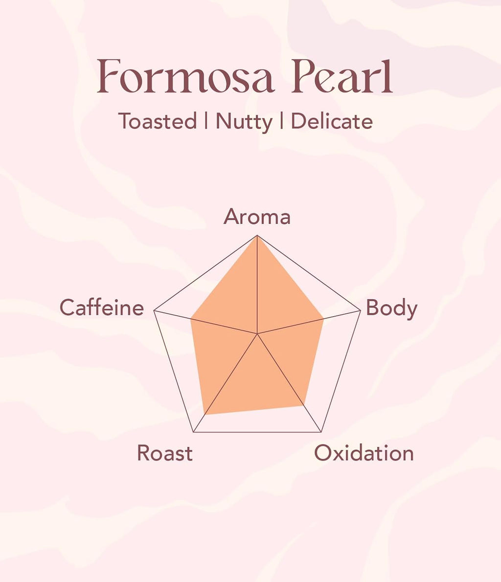 OOTINE, Formosa Pearl Taiwan Oolong Tea Bags (12 Sachets) | Roasted Nutty Notes | Hand-Picked Quality Whole Leaves in Plant-Based Sachets | Caffeine Alternative, Daily Antioxidant Support | Multiple Infusions