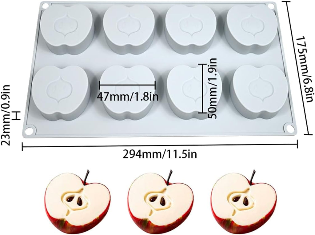 mostsom Appple Shaped Mousse Silicone Molds Chocolate Cake Mould Dessert Baking Form Cake Decorating Tools (G_ Appple)