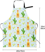 Flamingo Apron Baking Aprons Novelty Cooking Chef Gift Bbq Grilling With 2 Pockets Kitchen Apron