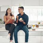 Coasters for Drinks Absorbent with Holder, Acacia Wood Cork Coaster for Coffee Table Wooden Table Coaster for Farmhouse Desk Extra Large Coasters, Set of 6