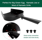 BBQ Ash Removal Pan Big Green Egg Accessories, Stainless Steel Ash Tool for BGE Primo and Other Charcoal Kamado Stove