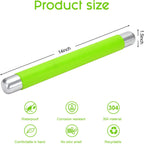 Rolling Pin Dough Roller for Baking with Thickened Non Stick Silicone Metal Handle Rolling Pin Stainless steel Fondant Roller Pin Cookie Pastry Kitchen Accessories 13.8 X 1.5 Inches