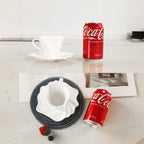 4.25 oz Espresso cups set of 4 | Italian style espresso cups and saucers | Porcelain espresso cup set | Espresso mugs | Demi tasse cups | Espresso cups and saucers|tea cup and saucer