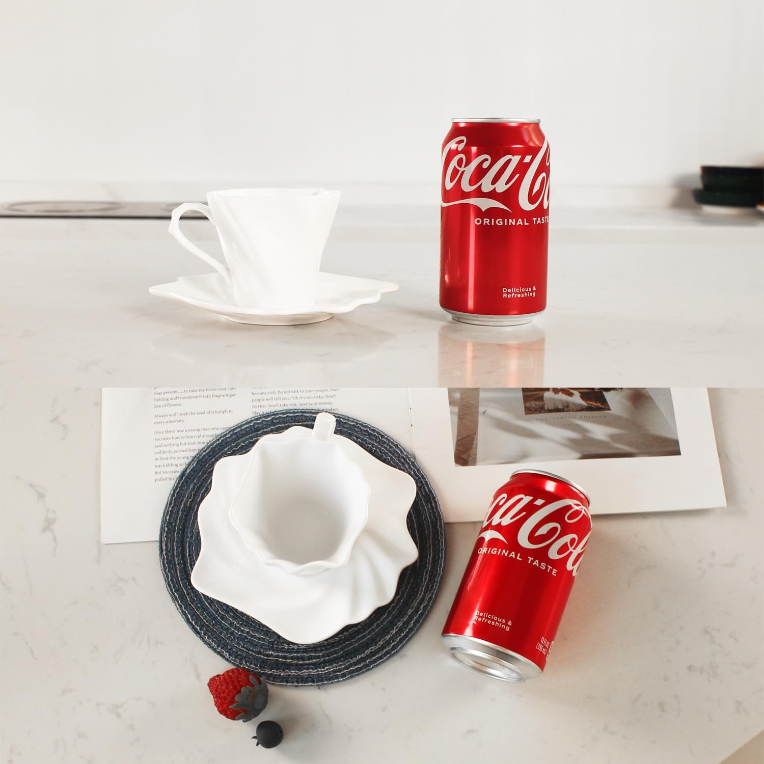 4.25 oz Espresso cups set of 4 | Italian style espresso cups and saucers | Porcelain espresso cup set | Espresso mugs | Demi tasse cups | Espresso cups and saucers|tea cup and saucer