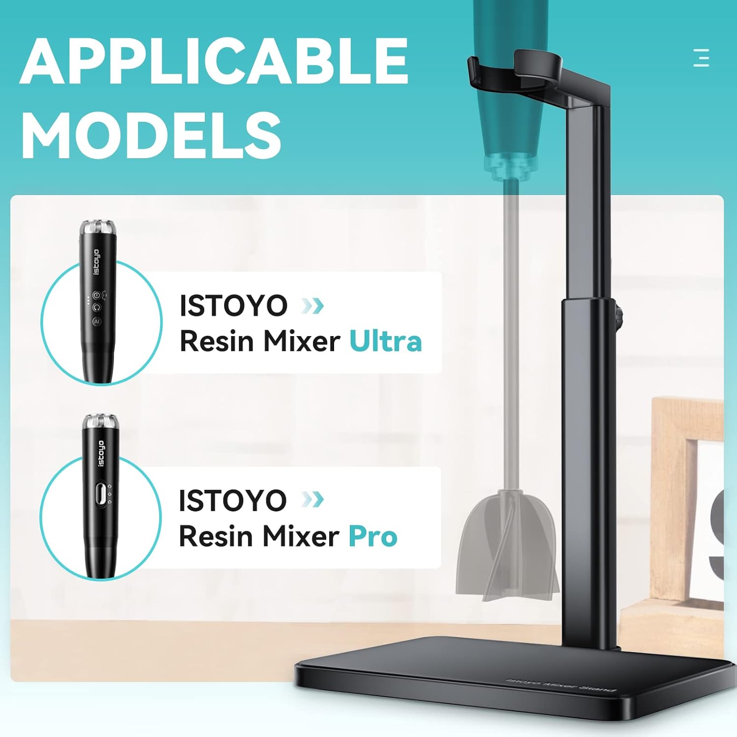 ISTOYO Premium Resin Mixer Stand, Applicate for Resin Mixer Pro&Ultra, Free Your Hands from Epoxy Resin Mixing, Resin Molds, Silicone Molds Mixing, DIY Crafts