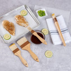 Restaurantware Pastry Tek 8.4 Inches Buttering Brush 1 Boar Bristles Pastry Brush - Hardwood Handle Built-In Hanging Hole Wood Basting Brush Sturdy Ferrule For Glazing And Basting