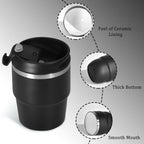 6oz Espresso Cups, Insulated Espresso Cups Set of 2, Expresso Shots Cup, Stainless Steel Shot Glasses for Coffee, Portable Espresso Travel Mug for Camping