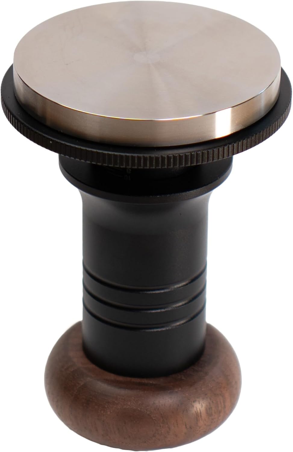 MiiCoffee Espresso Coffee Tamper 58.5mm, Level Coffee Tamper for 58mm Portafilter, Adjustable Depth Stainless Steel Flat Base