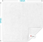 Orighty Microfiber Cleaning Cloth, 12 Pack Microfiber Towels for Cars, Highly Absorbent Car Cleaning Supplies, Lint Free Cloths Clean Rags for Car Care, House, Kitchen, 12x12 inch, White