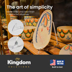 KINGDOM SOLUTIONS MADE IN USA 12-Pack Adjustable Acrylic Easels - Plate Stand - Sturdy Book Stand for Art, Pictures, Plates, Frames - Unique on the Market