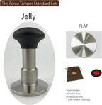 The Force Tamper Automatic Impact Coffee Tamper Adjustable Const Pressure and Autoleveling Standard Set New (Jelly, 58.50mm)