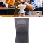 Pour over Coffee Dripper Stand, Filter Cup Holder, Samll Size Light Durable Stainless Steel Reusable Pour over Coffee Dripper Stand for Cone Filters(Black)