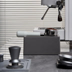 Espresso Knock Box, Durable ABS Plastic Coffee Grounds Dump Bin, Non-Slip Base with Tamping Station, Distribute and Tamp Espresso Product Tool,Espresso Barista Accessories