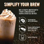 JAVA HOUSE Cold Brew Coffee, Decaf Colombian 4:1 Liquid Concentrate, 32 Ounce Bottle