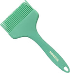 One Swipe Silicone Pastry Brush, One-Piece Design Quick Baster Brush, W/3.5" L/8.5", Heat Resistant, for Baking, Grilling, Slathering Oil, Butter, BBQ Sauce, Marinade, Dishwasher Safe, 1Pcs Mint Green