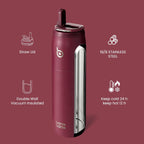 BOTTLE BOTTLE Stainless Steel Water Bottle with Straw and Lid, 32 oz Vacuum Insulated Cup,Stay Cold and Hot， Leak-Proof Wide Mouth Sports Water Bottles red