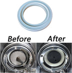 2 PCS Silicone 58 mm Group Head Seal Gasket for Breville Espresso Machine BES920XL BES900XL BES980XL BES990, Steam Ring Replacement for Sage,White