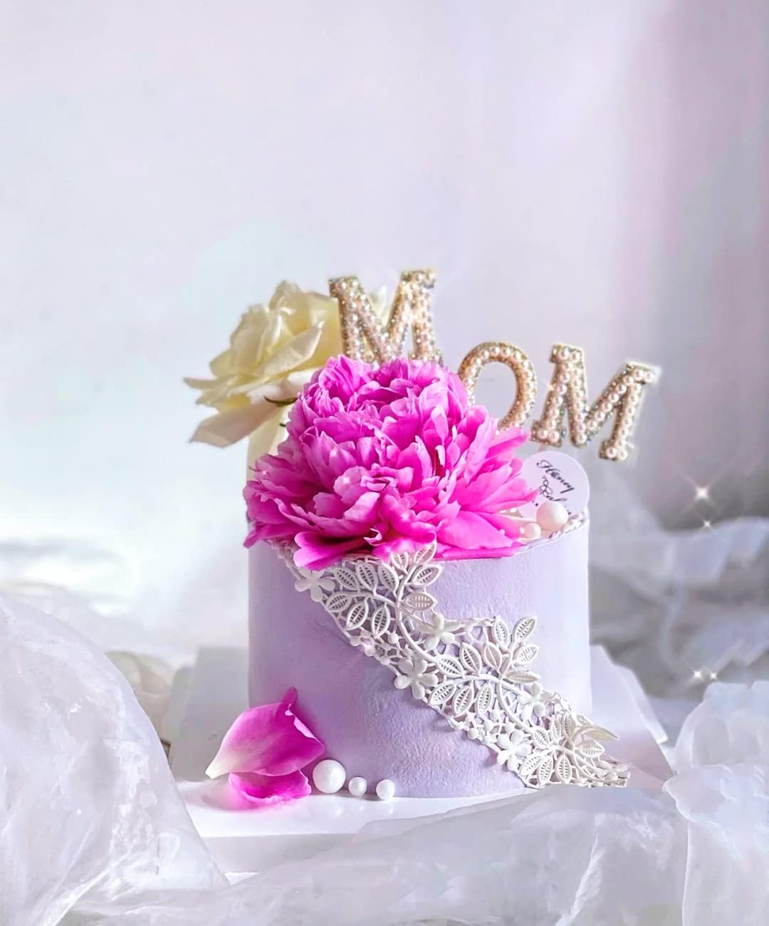 Embossing Lace Fondant Mold, Multi Circle Flowers Lace Mat Wedding, Silicone Molds for Cake Decorating Tool, Cake Lace Molds Set of 2