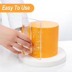 KALAIEN Fondant Smoother with Handle Acrylic Cake Smoother Tool for Icing fondant tools set-Square