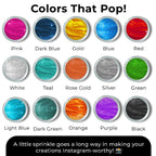 Bulk (20g) White Luster Dust Edible Glitter for Cocktails | Premium Edible White Luster Dust for Cake Decorations - White Edible Glitter for Drinks Cupcakes Cookies Cakes Food Paint