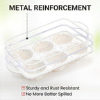 Silicone Muffin Pans for Baking, Metal Reinforced Frame Jumbo 6 Cups & Mini 24 Cups Cupcake Pan Nonstick Muffin Pan for Homemade Baking Easy to Handle