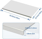 304 Stainless Steel Cutting Board with Rolling Pin&Non-Slip Mat, Cutting Chopping Boards with Lip Large Heavy Duty Baking Board for Meat Vegetables Fruits Cheese Bread Pastry- 35.4”L x 19.7”W