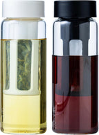 19oz Cold Brew Bottle, Cold Brew Maker with Removable Filter, BPA - Free Portable Cold Brew Tea Bottle for Iced Tea, Cold Brew & Fruit Infusion (Black+White)