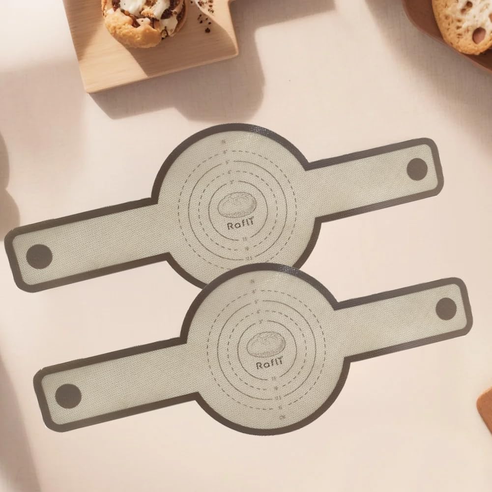 Silicone Bread Sling for Dutch Oven, 2 PC Non-Stick & Easy Clean Reusable Silicone Bread Baking Mat with Long Handles, Easy to Transfer Sourdough Bread + 1 Reusable Bread Bag