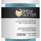 Teal BREW GLITTER Edible Glitter For Drinks, Cocktails, Beer, Garnish Glitter & Beverages | KOSHER & HALAL Certified | 100% Edible & Food Grade | Vegan, Gluten, Nut Free (25g, Teal)
