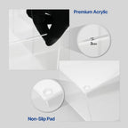 Acrylic Coffee Bar Station – Snack Tea Organizer & Storage Holder for Office Coffee Table – Perfect Countertop Setup for Syrup, Creamer, and Snack Accessories